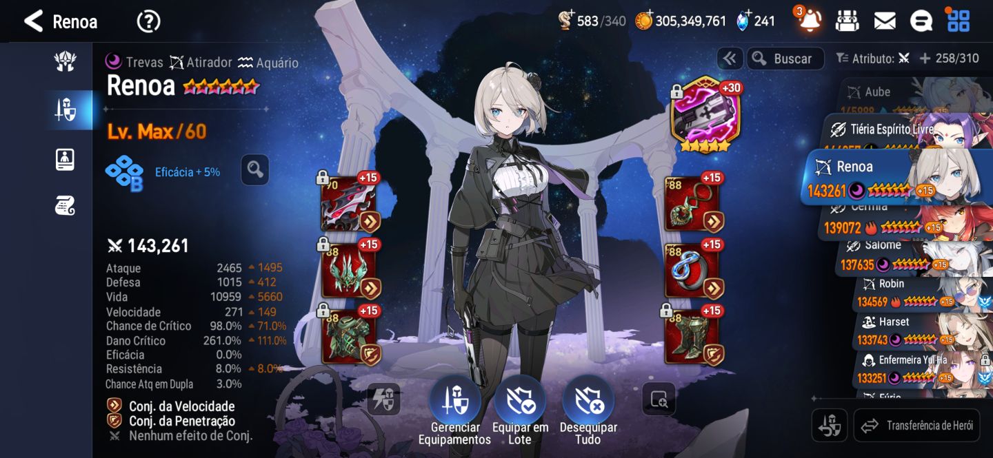 EPIC SEVEN - CONTA COM LISETTE E MUITOS OUTROS ML