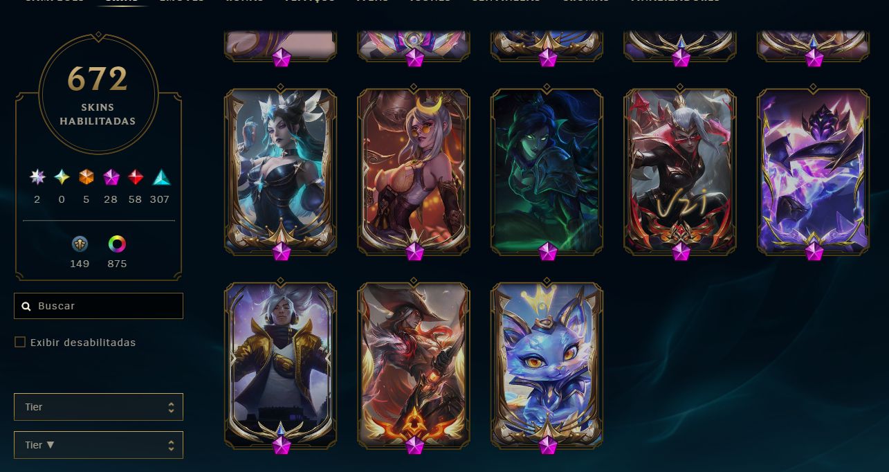 Conta do LoL desde 2015