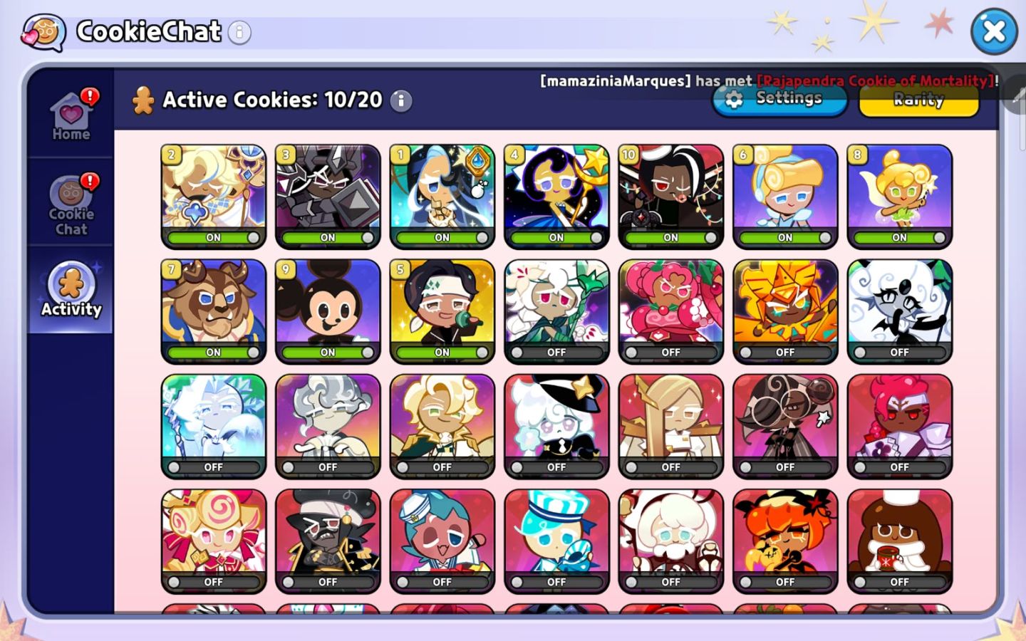 Conta antiga cookie run kingdom