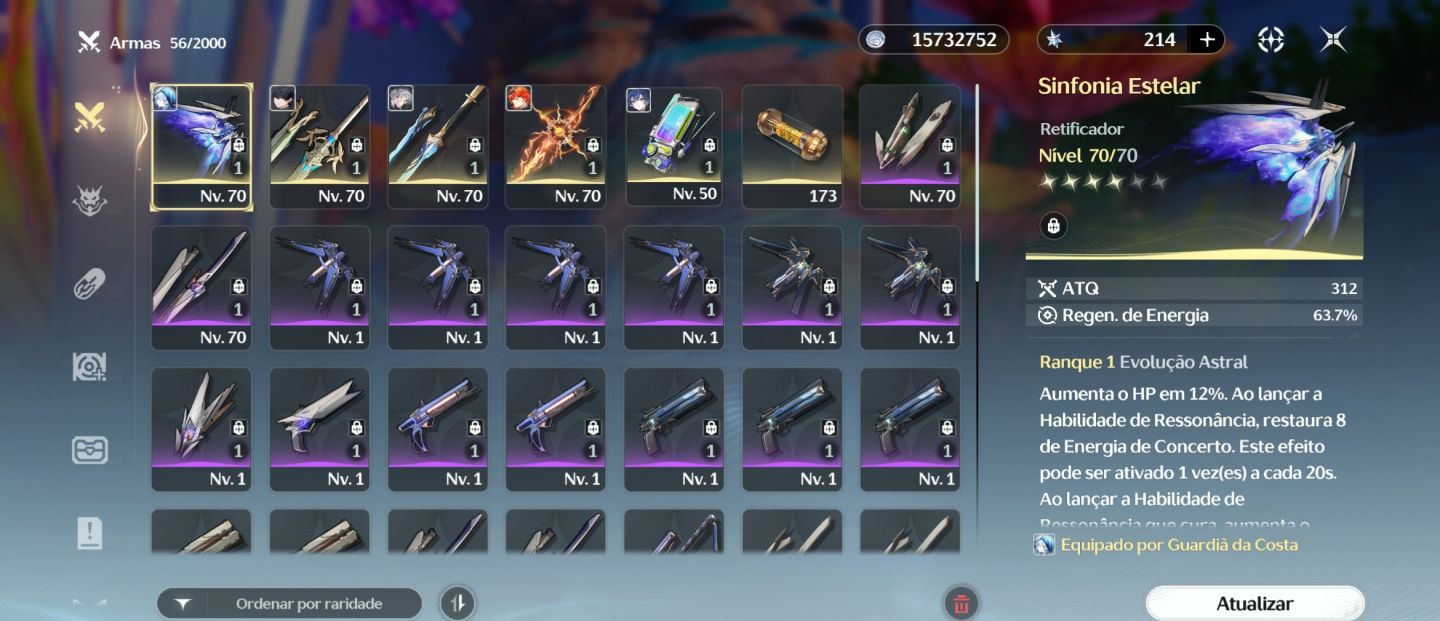 Conta Wuwa - Augusta S0r1 + Iuno + Shorekeeper S2r1