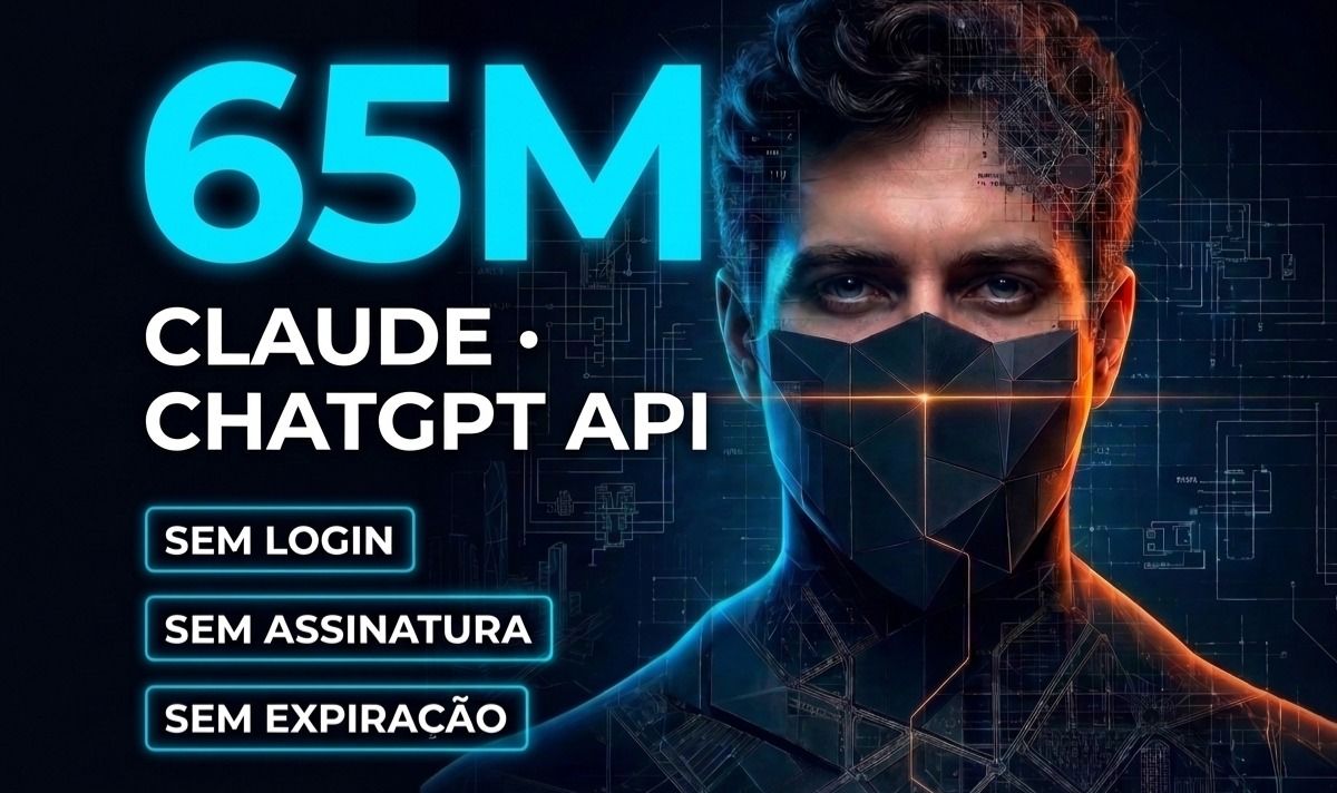 CHAVE DE API CLAUDE / GPT 100M TOKENS SEM MENSALIDADE