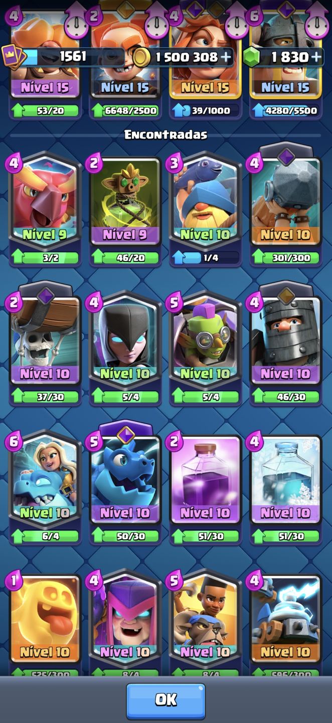 CONTA DE CLASH ROYALE 9 NAOS ANTIGUIDADE