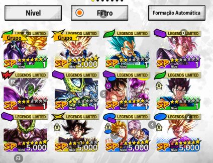 DRAGON BALL LEGENDS 2 ULTRAS 2 LEGENDS VARIOS LFS