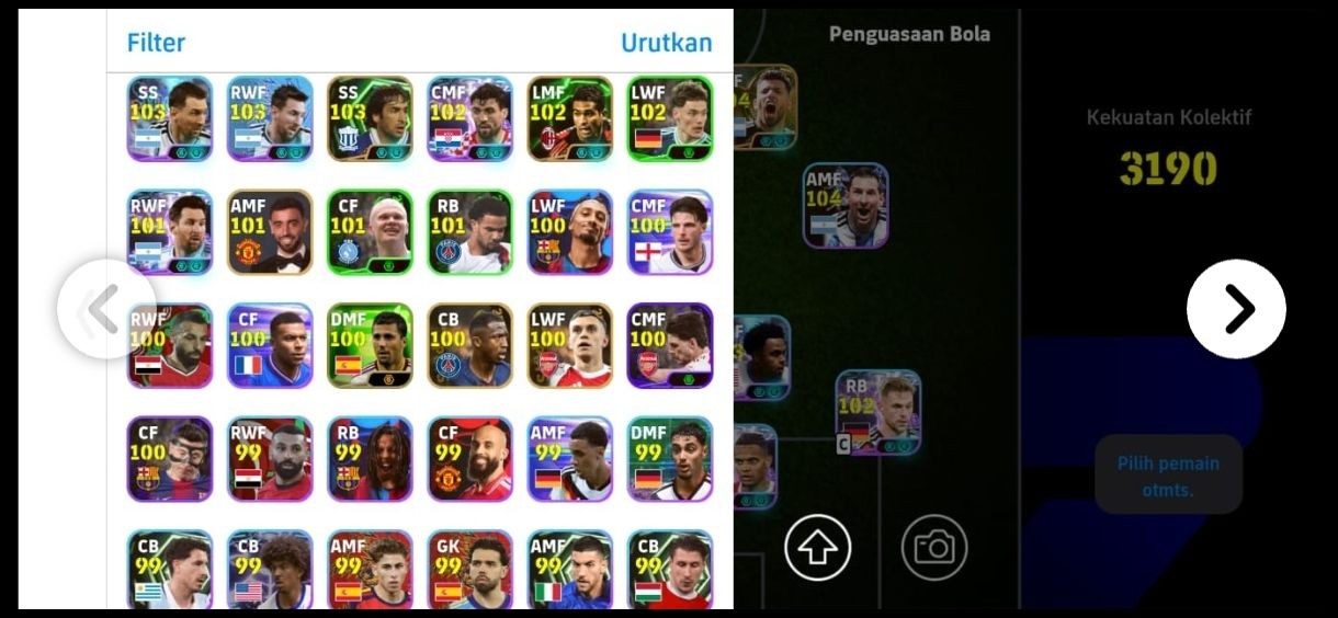 CONTA EFOOTBALL| 3190 OVER