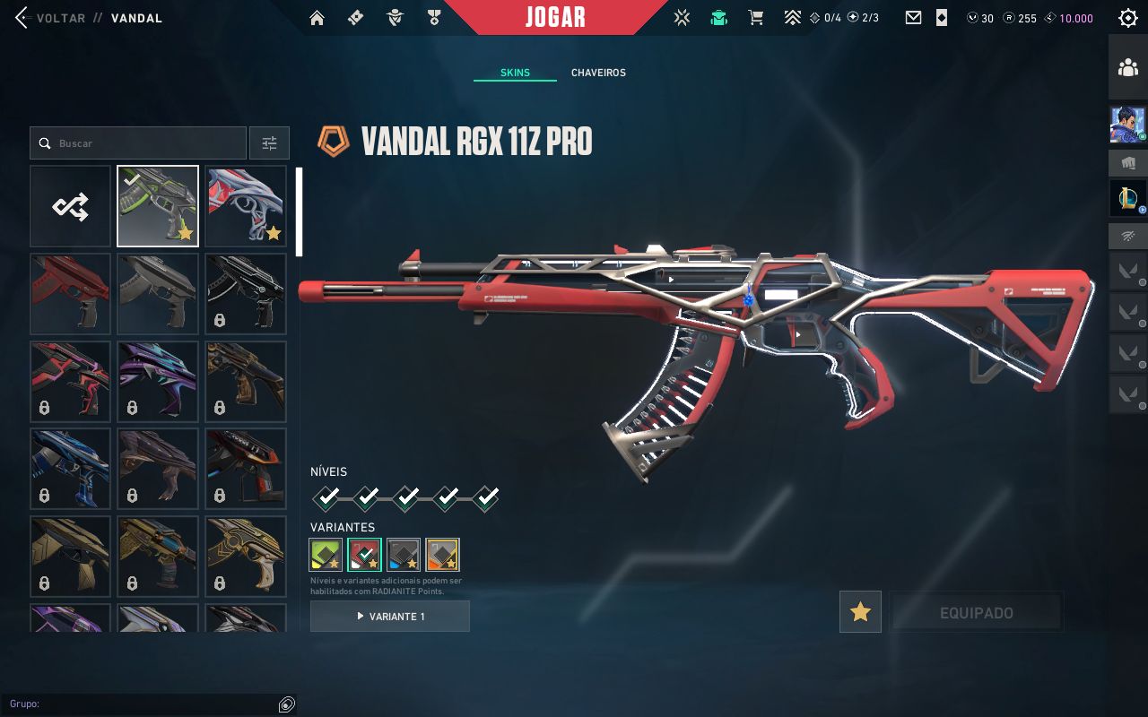 Conta de valorant barata com mutias skins