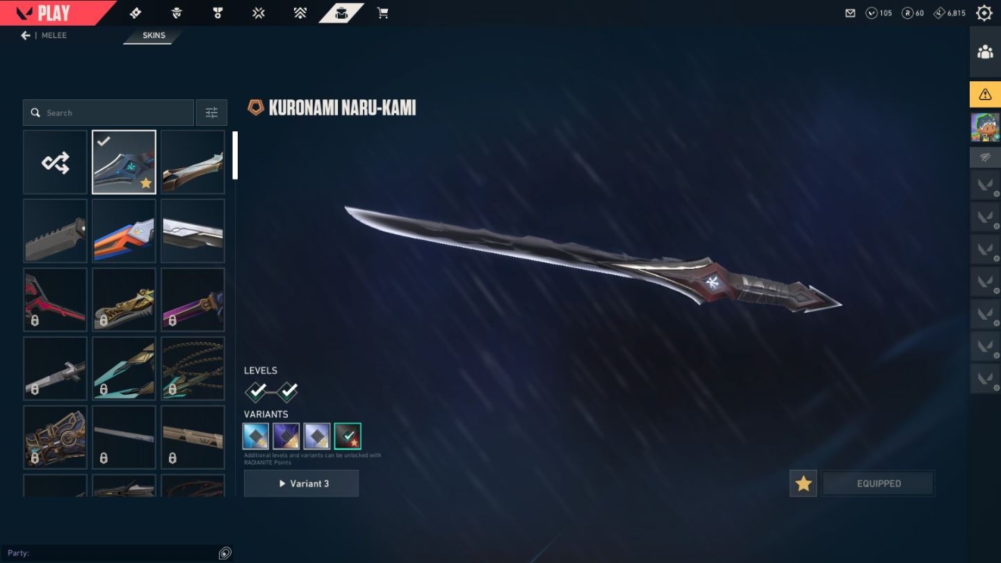CONTA VALORANT COM 4 SKINS - FACA NARUKAMI, 2 VANDAL E 1 PHANTOM - REVENDA