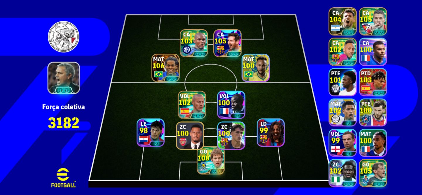 Conta com ronaldinho big time
