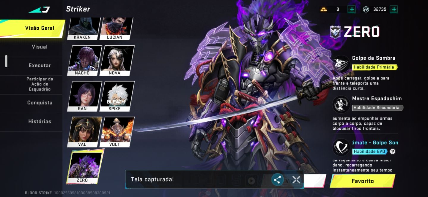 Conta Rara de blood strike