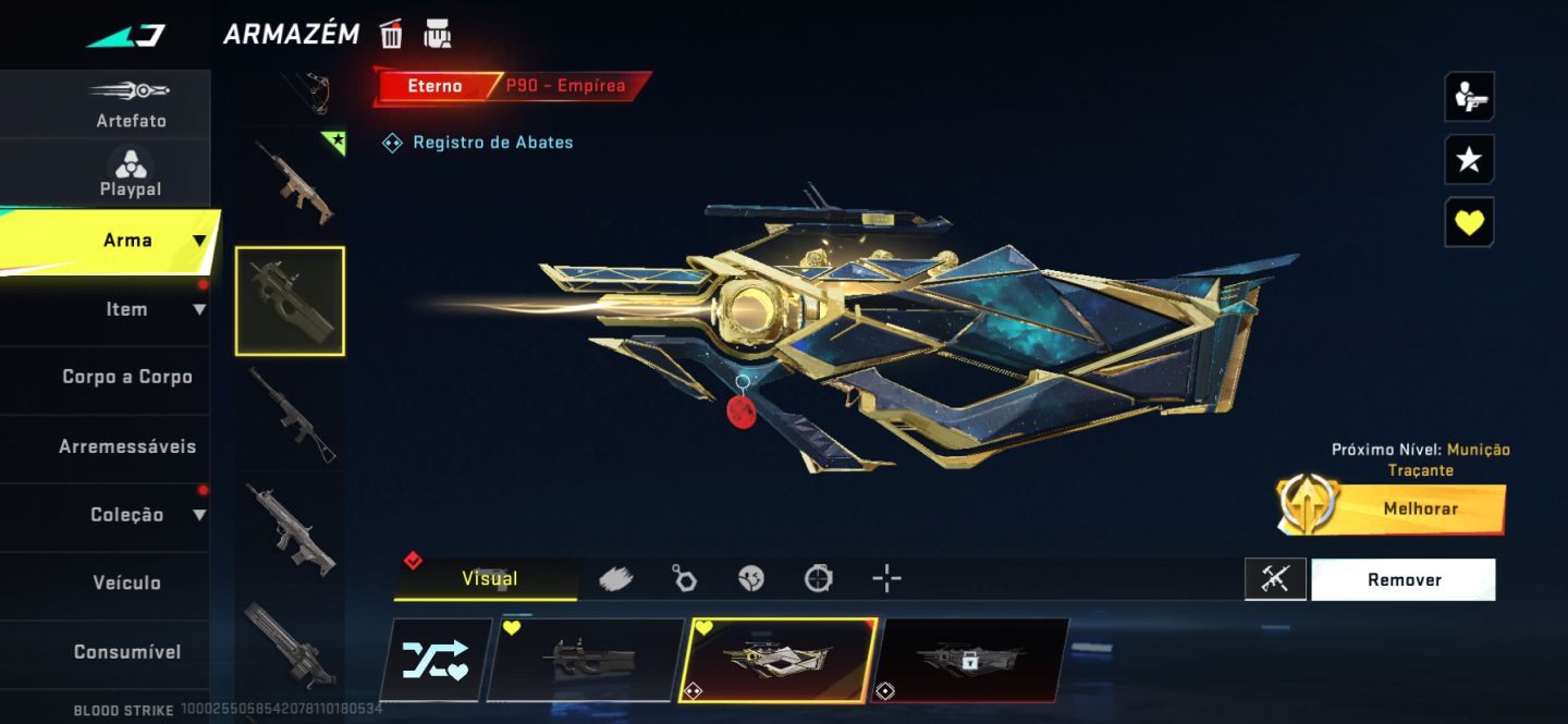 Conta de Blood strike muito boa pra sair hj