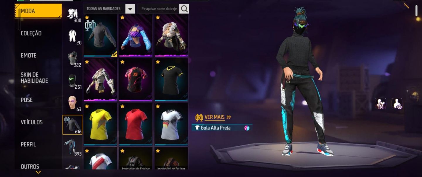 Conta de free fire com mais de 7 anos Muito rara Lvl 73, 9k Like, Arma Evolutiva