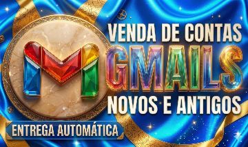 CONTAS GMAIL NOVA E ANTIGA | SEM BLOQUEIO | ENTREGA AUTOMÁTICA | IP BRASIL