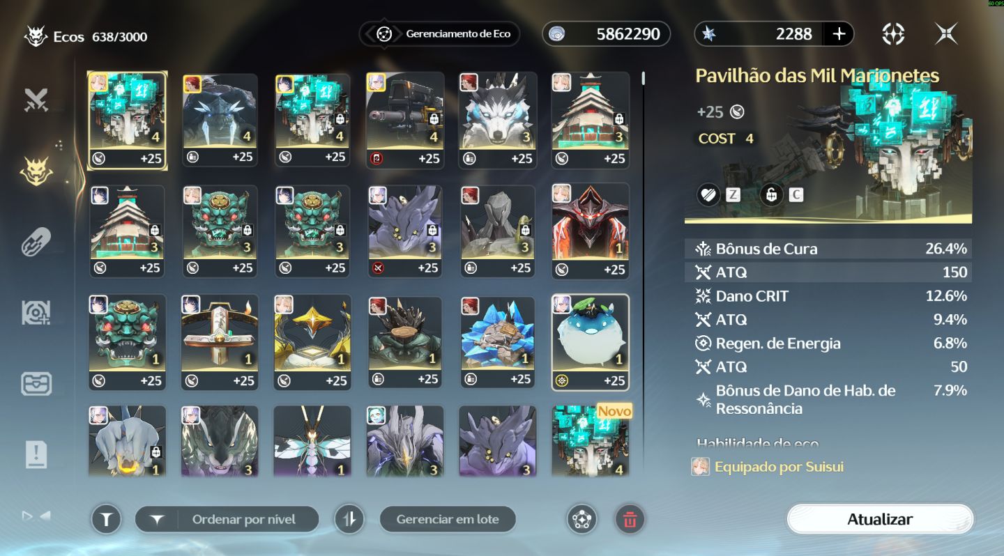 Conta Wuthering Waves | Union 50 + DB 25 | Lucy + BIS + Muito Farm Disponível!