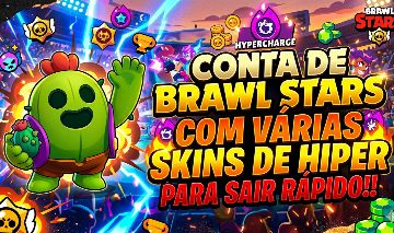CONTA DE BRAWL STARS 37K! PREÇO IMPERDIVEL! 2021, spray R30, P2 e Old L1