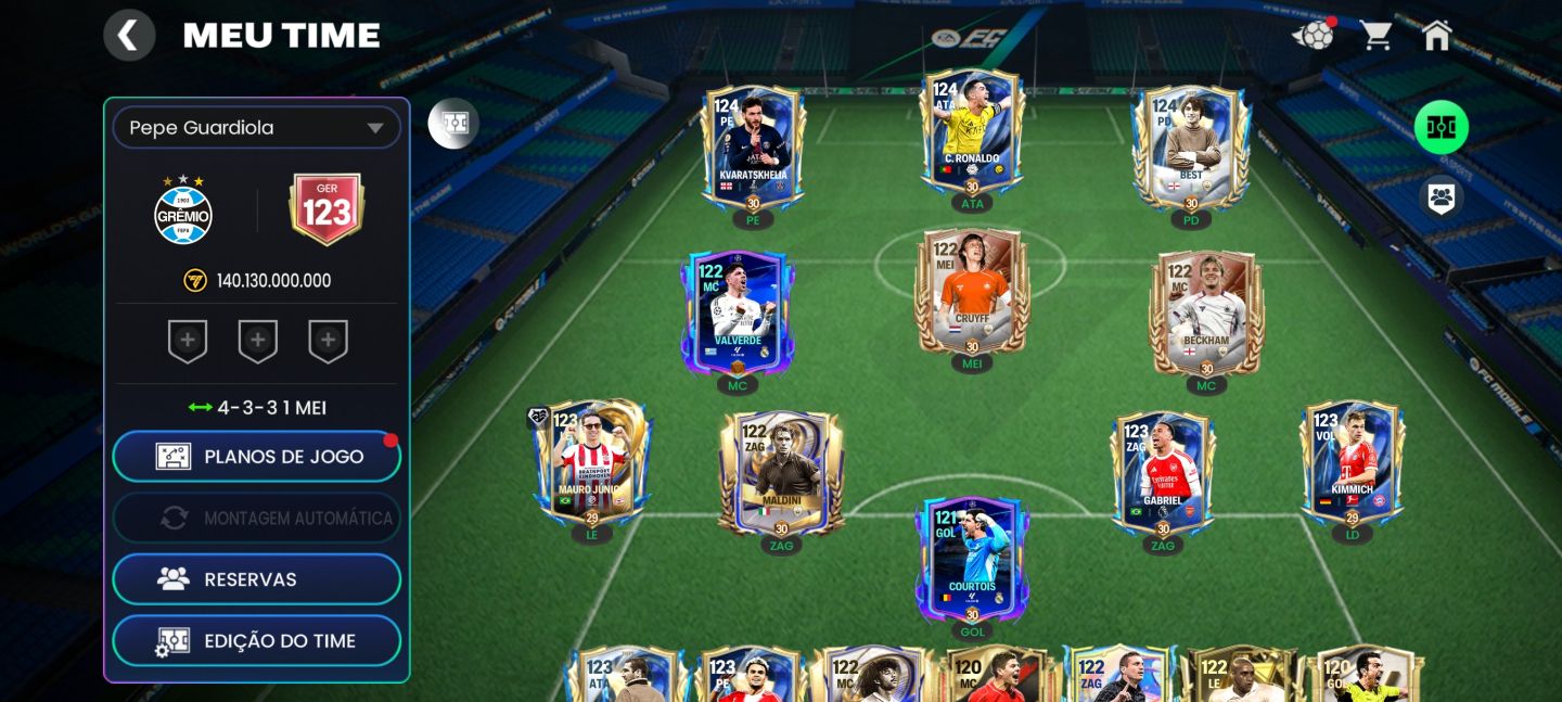 Conta FIFA mobile ger 123/126 conta gemada antiga
