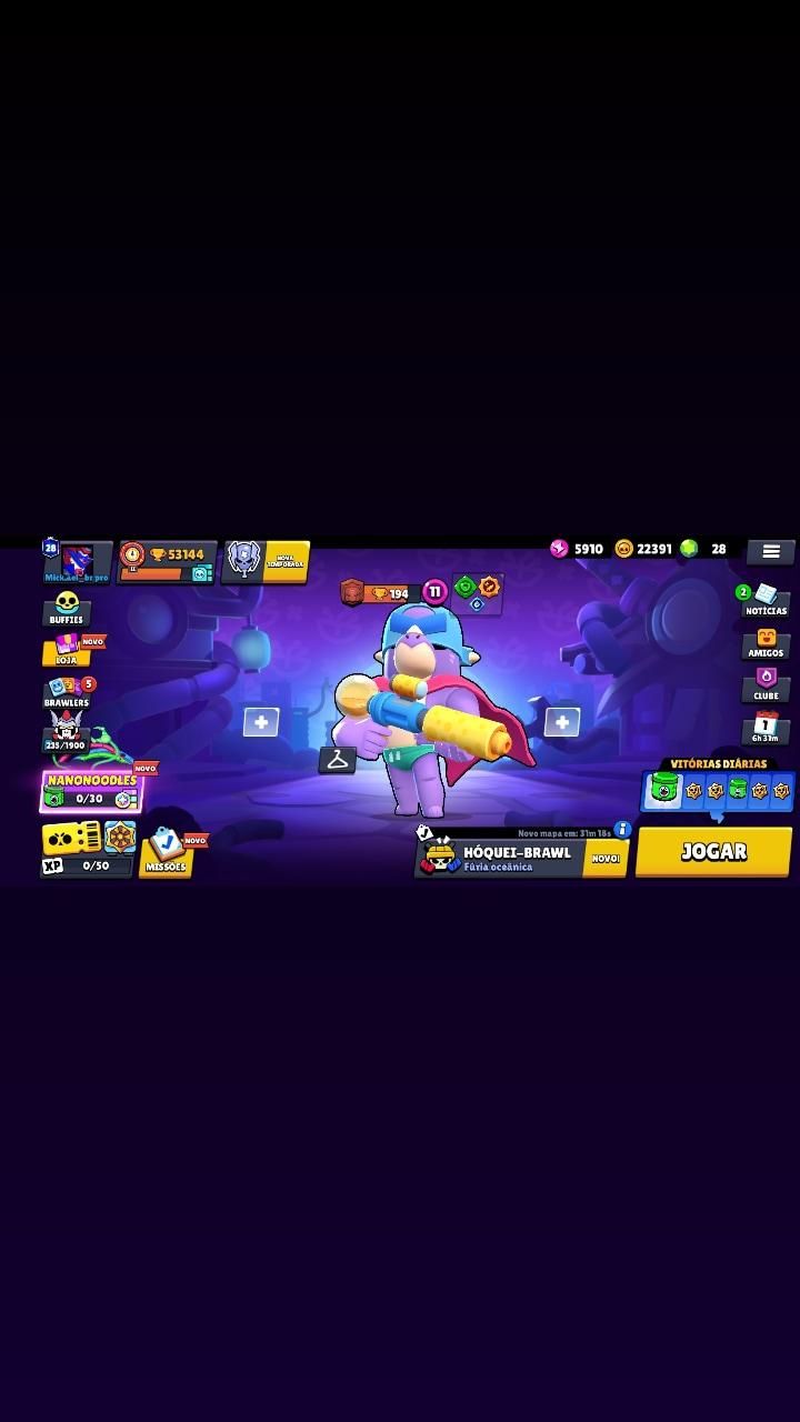 BRAWL STARS | 53K TROFÉUS | 102/104 BRAWLERS | 6K RANQUEADO