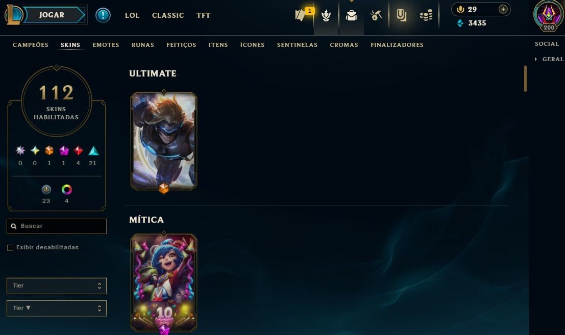 Full Acesso - 112 Skins - 140 Campeões - Level 200 SUPER PROMOÇÃO!!!!