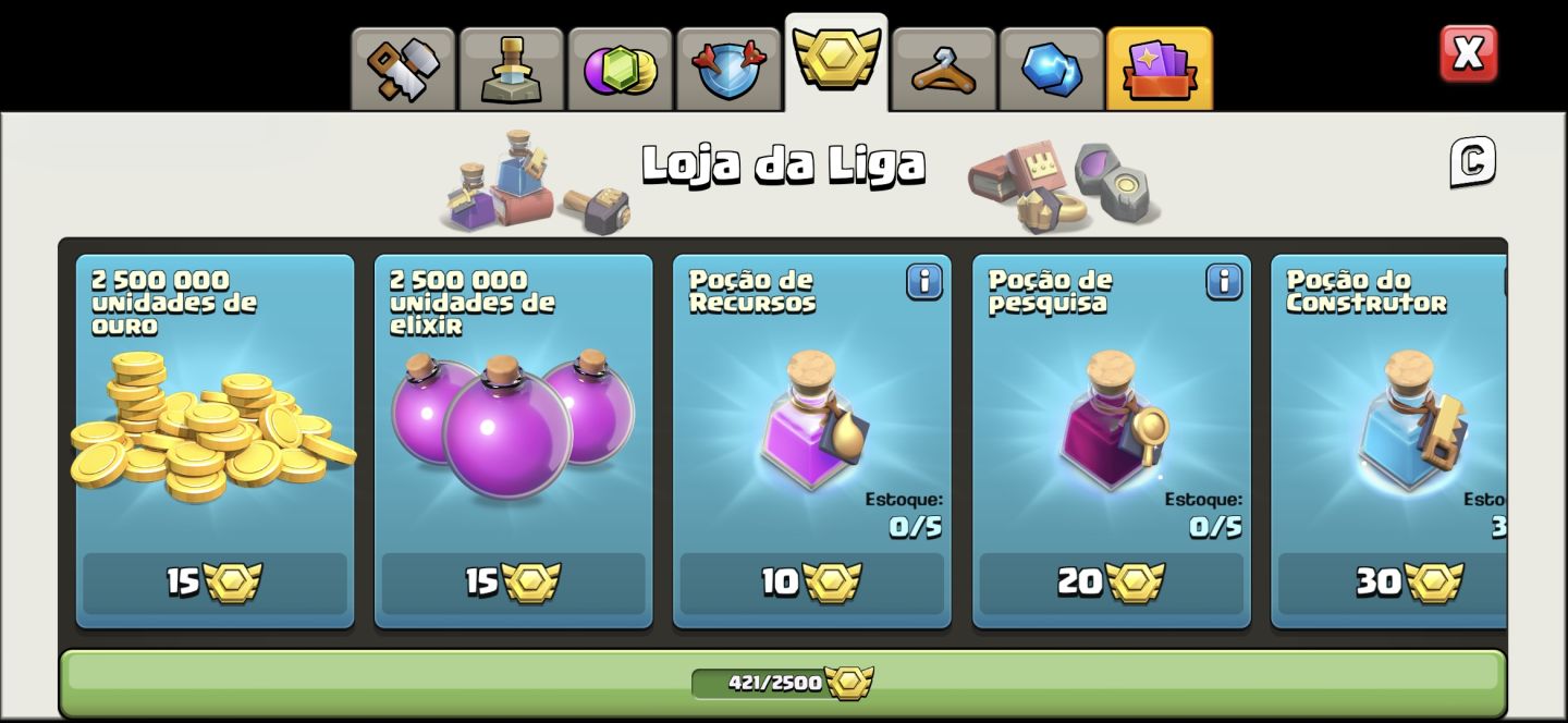 Conta CV 18 quase full