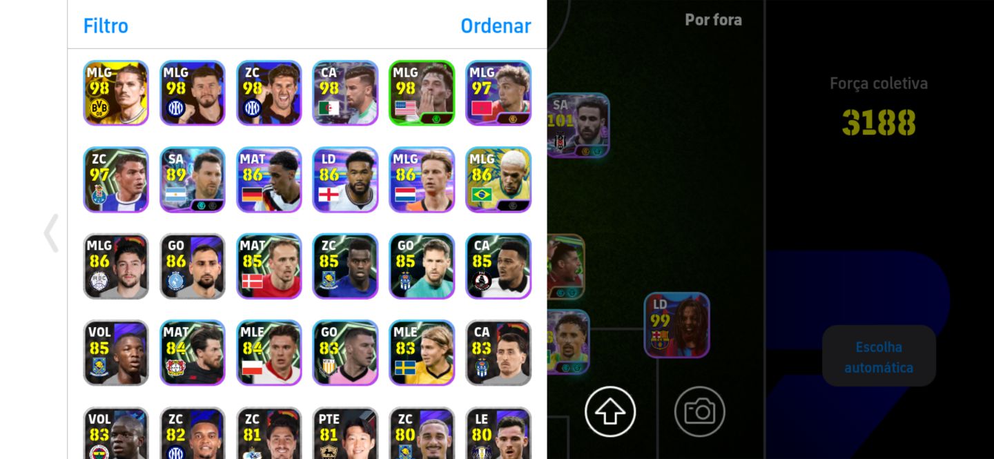 Conta efootball Meio campo bravíssimo