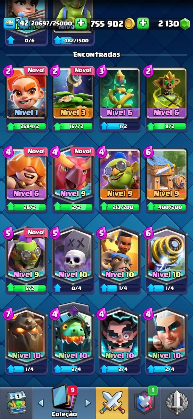 Conta Clash Royale 8620 Troféus Antiga(2017)