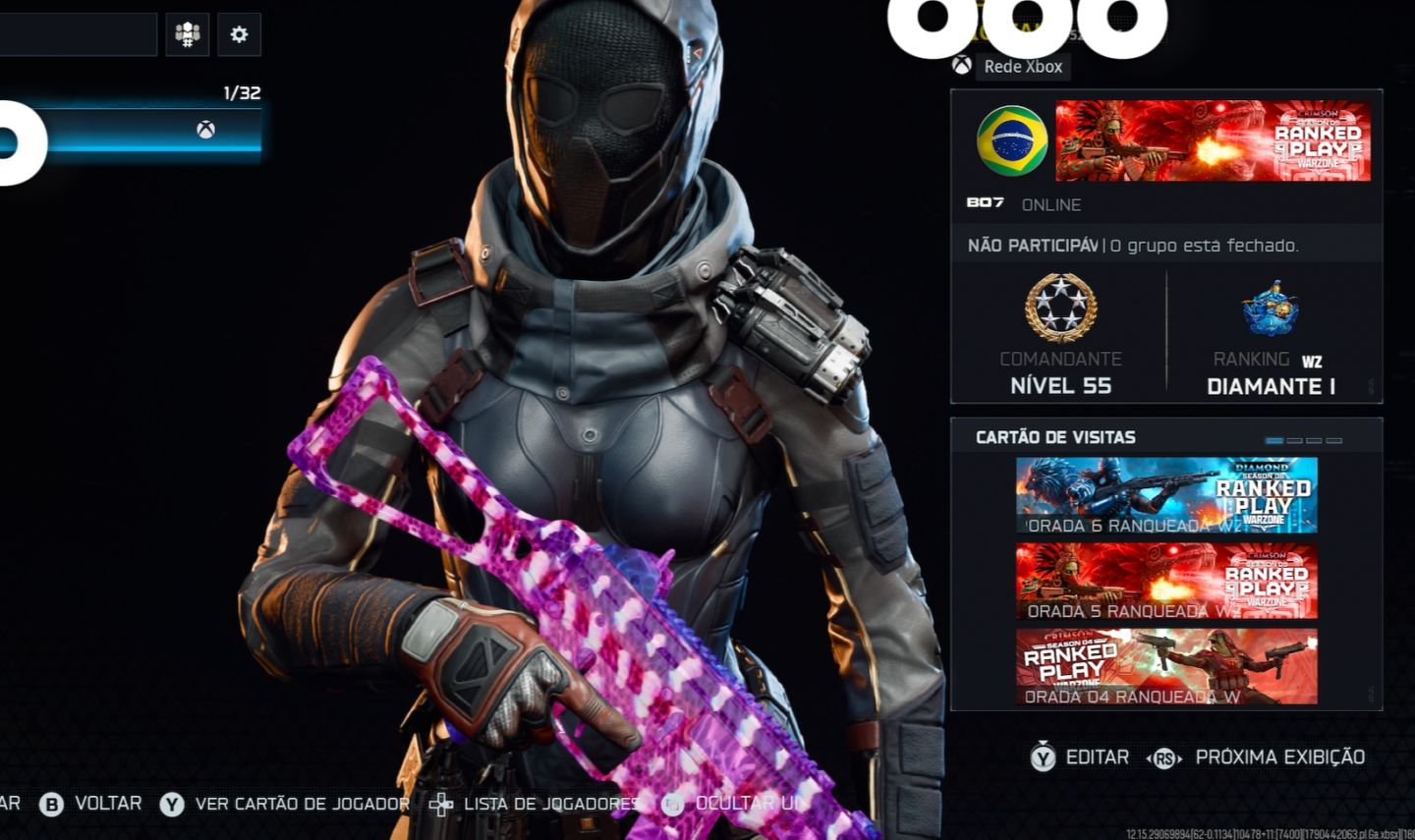 CONTA CALL OF DUTY WARZONE FULL ACESSO, COM RANKED WZ LIBERADA