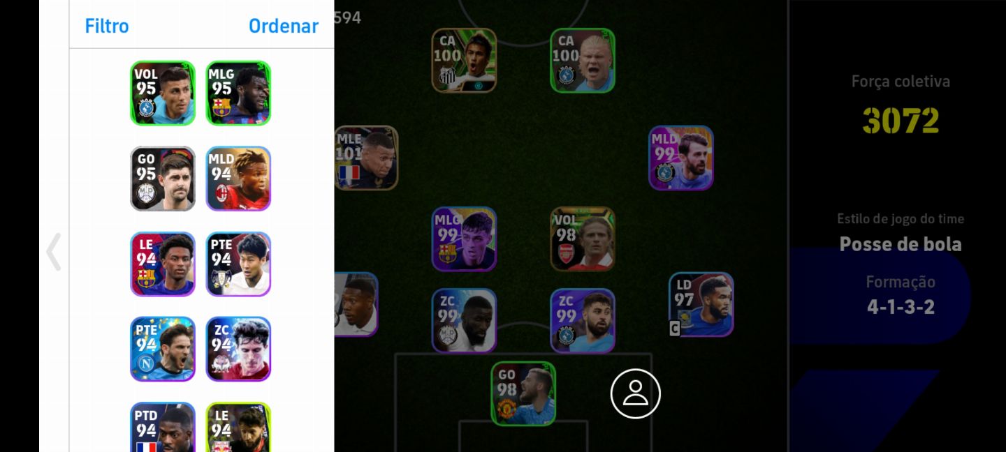 CONTA EFOOTBALL COM MBAPPE 101 e PETIT
