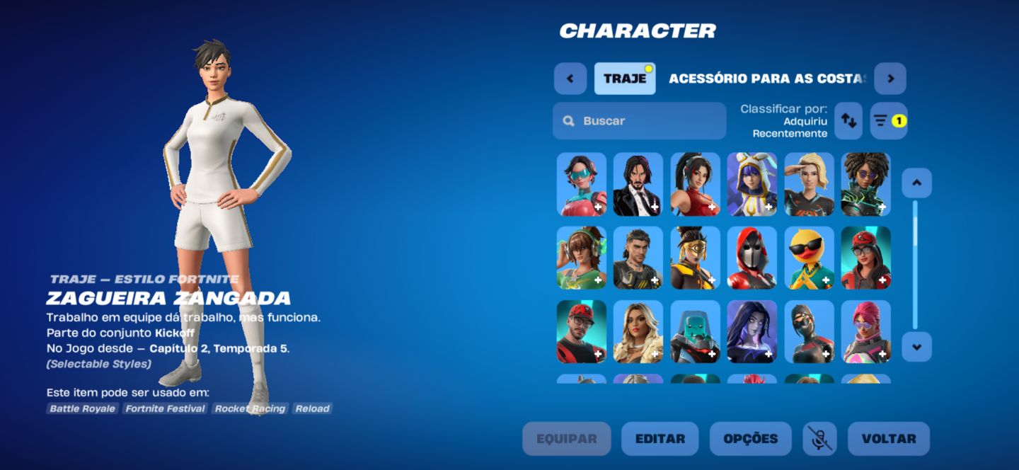 Conta fortinite