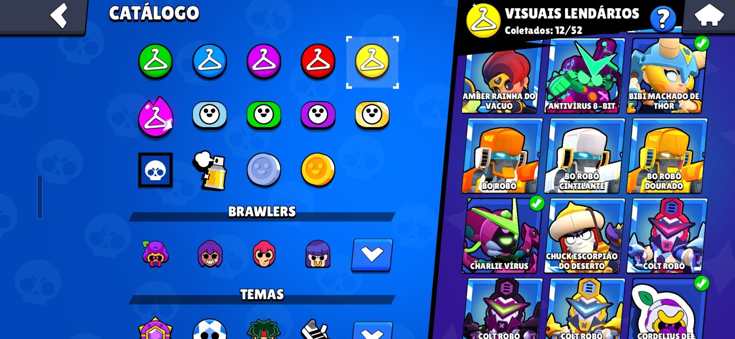 Contas-brawl-stars 101 brawlers / muitíssimas skins / 30k