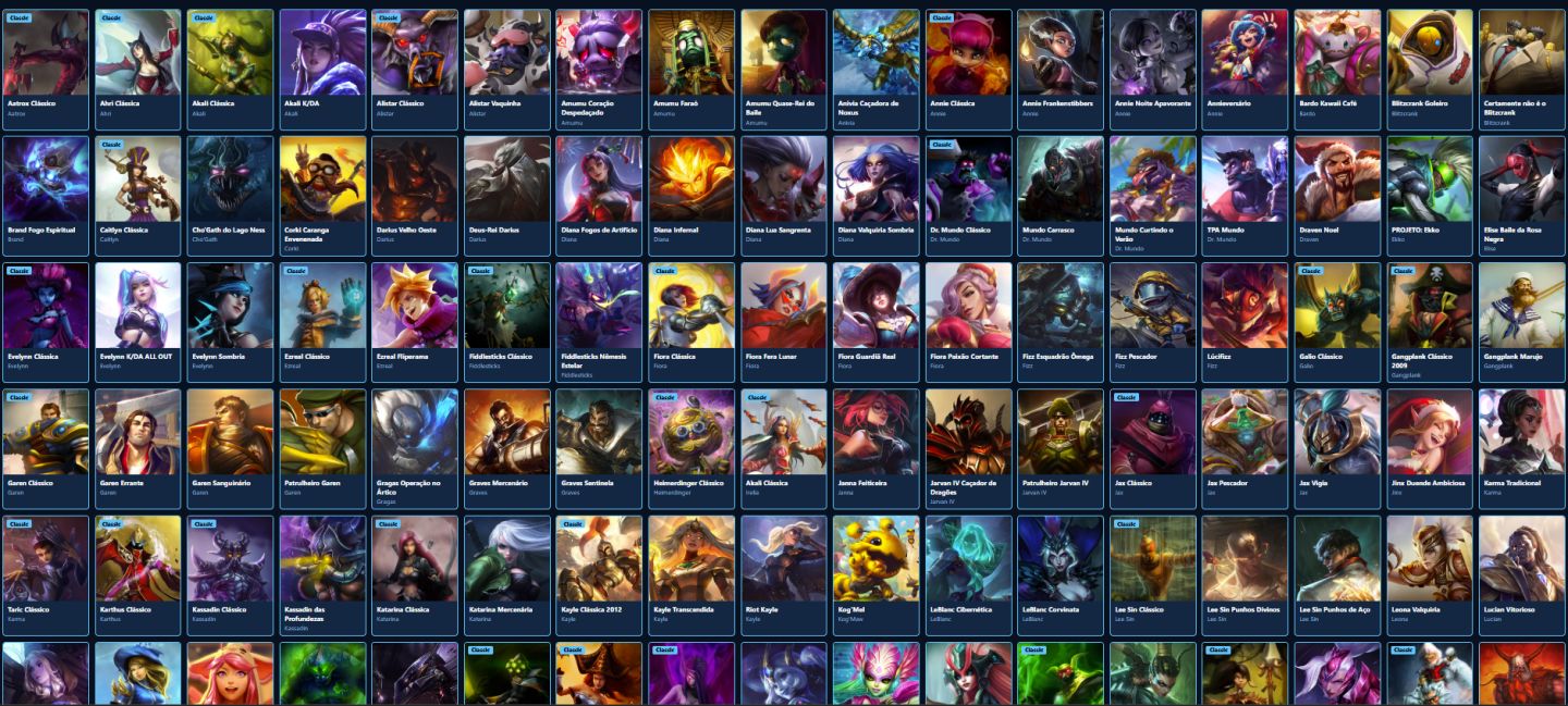 LEAGUE OF LEGENDS 100% SEGURA 160 SKINS NIVEL 423 FULL CHAMP BRONZE
