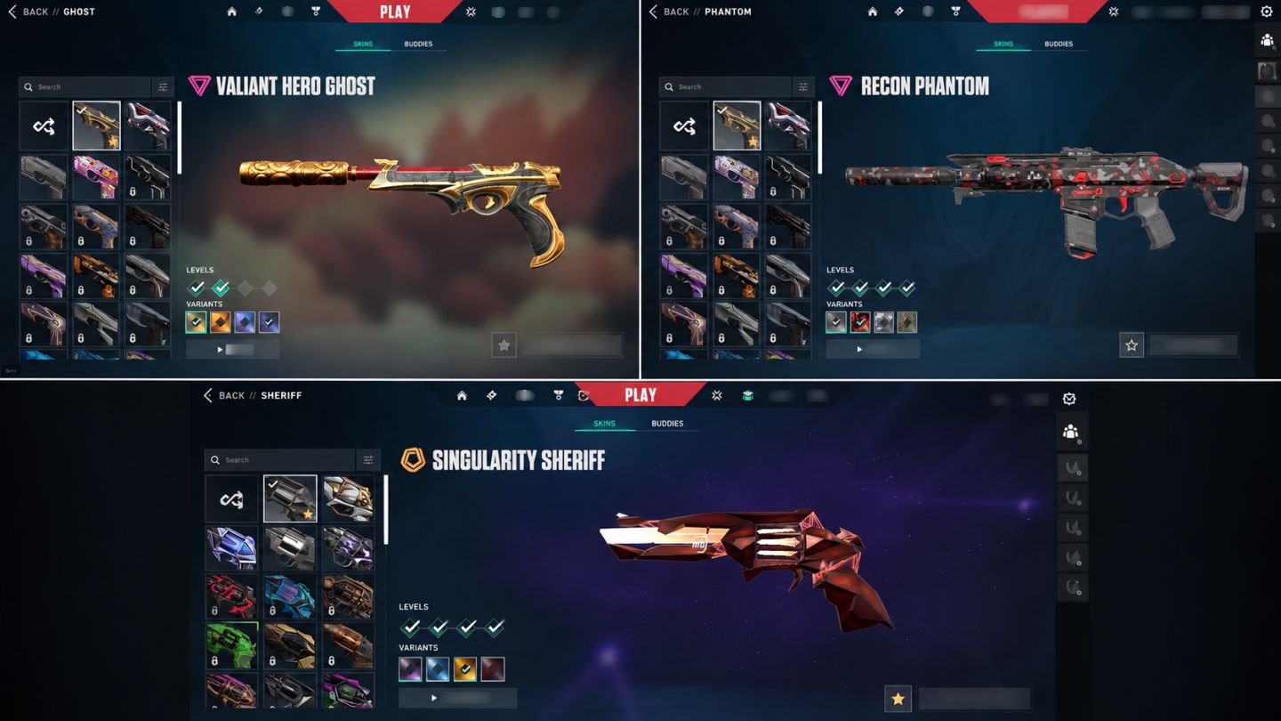 Conta de valorant com vandal kuronami, preludio, rgx, gaia e karambit sublime.