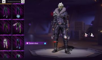 CONTA FREE FIRE LEVEL 81 PRIME 7 SOMBRA ROXA , UMP RUBI ,BANDEIRAO