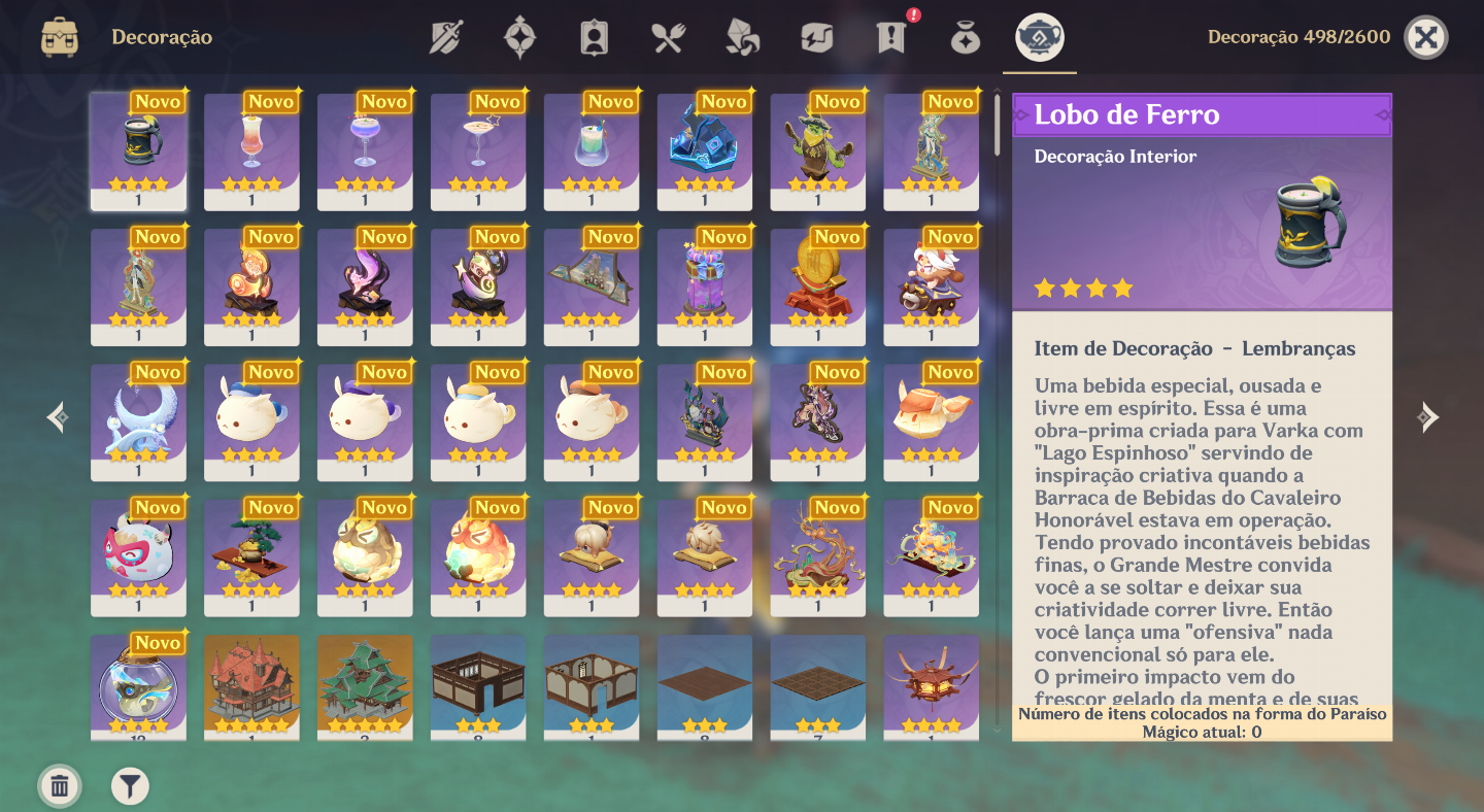 |Genshin AR60| 21K Gemas + 57 Personagens 5 + 16 Armas 5 Kinich top 2% Ganyu 3%