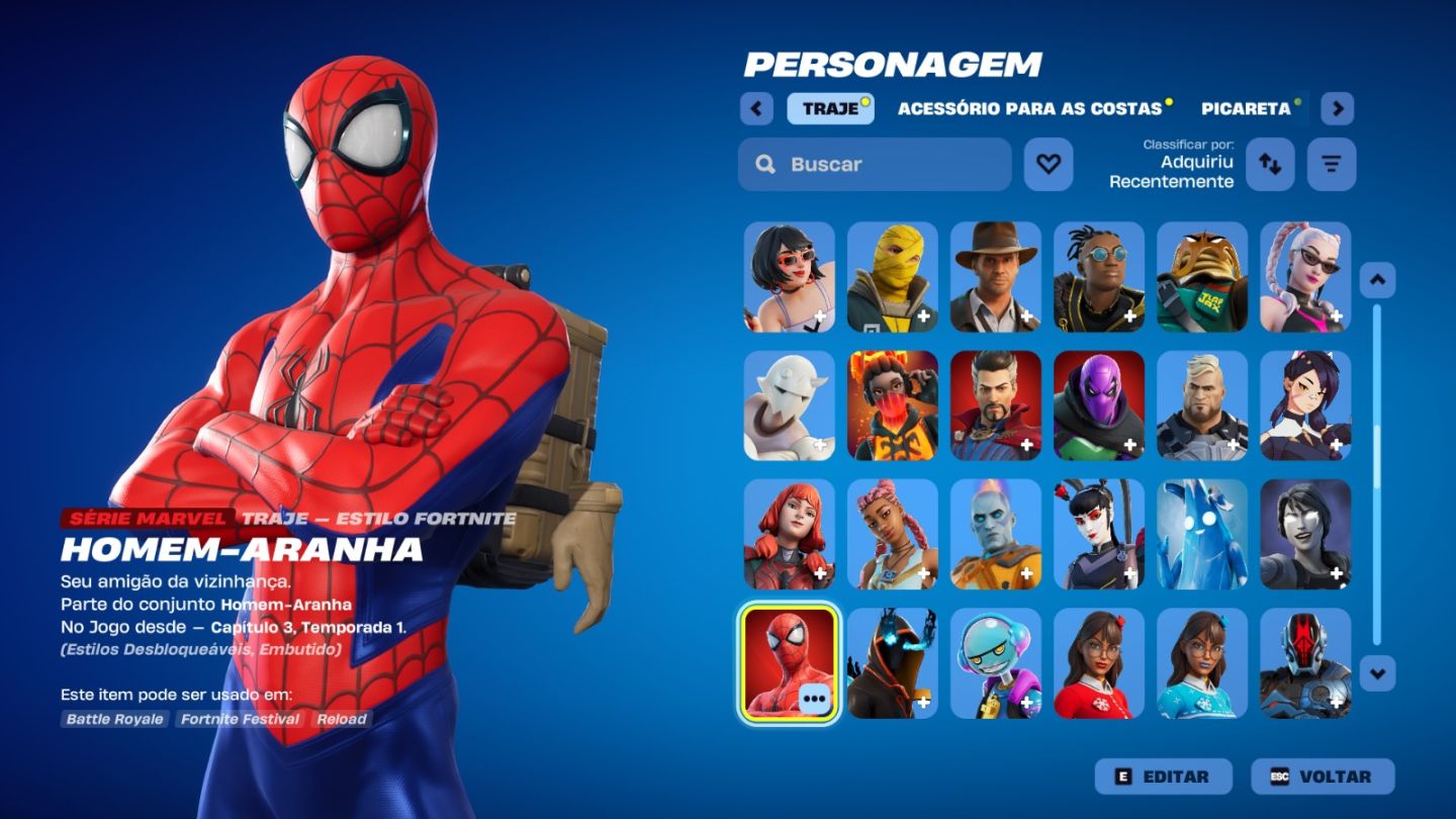 CONTA DE FORTNITE COM 170 SKINS | Spider-Gwen | PROMOÇÃO!