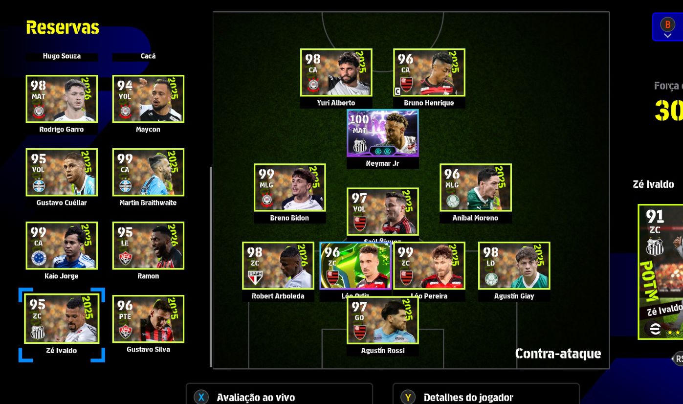 Conta Efootball (STEAM) - PC - NEYMAR BLITZ & MALDINI | 3200 FORÇA