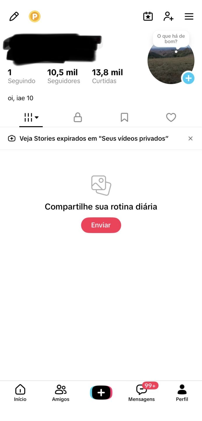 Conta de TikTok super engajada com 10,5 mil seguidores live ativa [promoção]