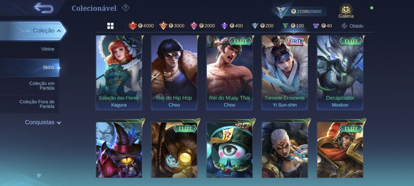CONTA DE MOBILE LEGENDS COM SKINS E BORDAS QUE NÃO VOLTAM MAIS!!