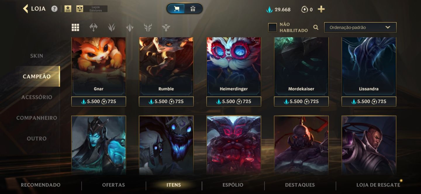 Conta antiga de ex mono Ahri