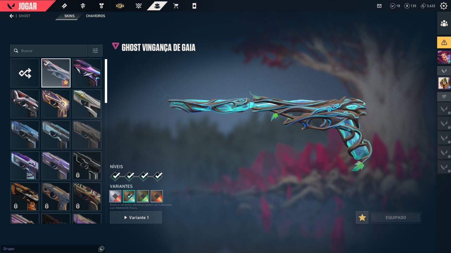 CONTA VALORANT LEVEL 348 | PLATINA 1 COM 1235 GASTOS