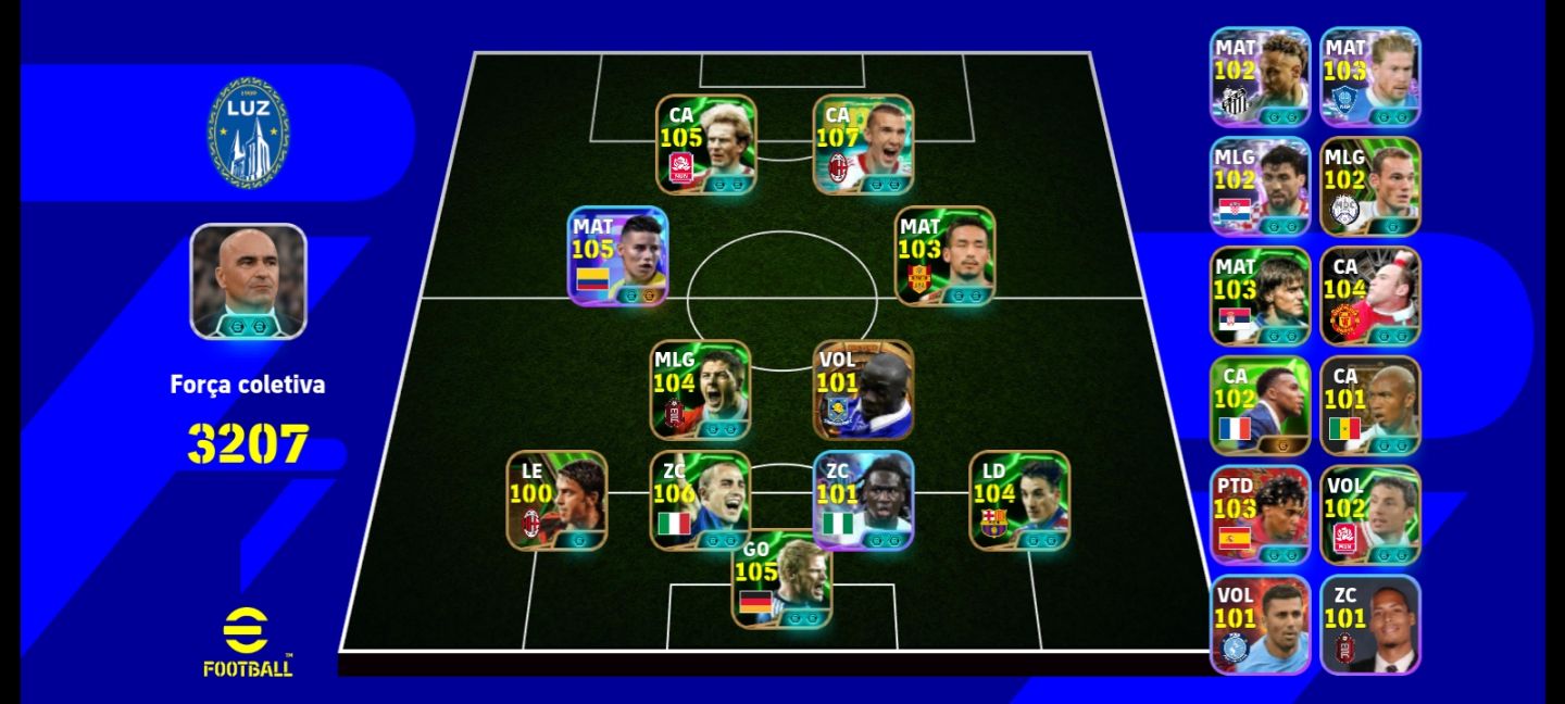 CONTA eFootball 3207 - Time dos Sonhos Pronto Pro Div 1