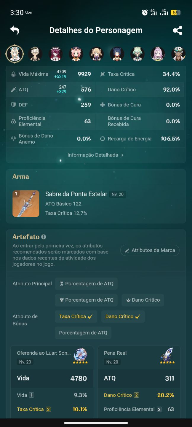 Conta hoyoverse! Boas build