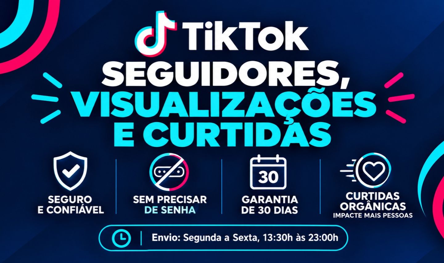 1000 Seguidores/Curtidas/Views TikTok BR | Lento/Rápido | Refil 30D