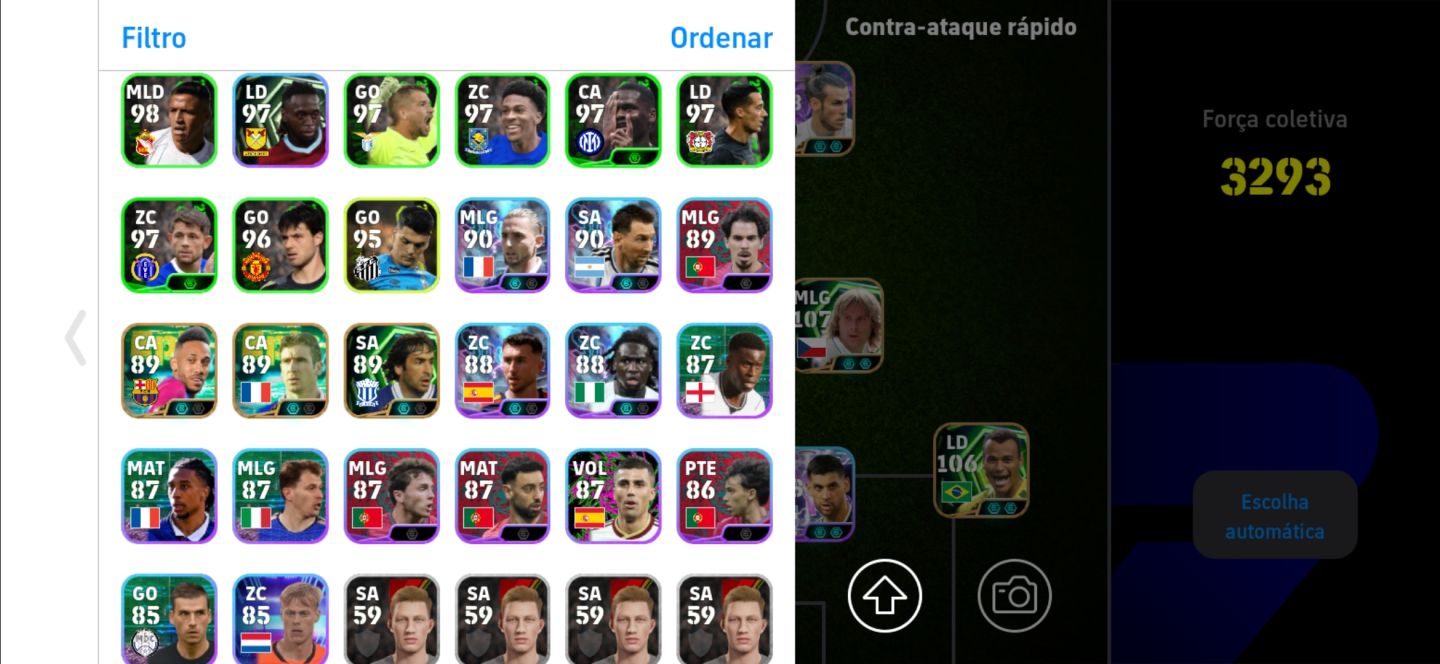 CONTA TOP 3293++ HAZARD/ R10/ NEYMAR/ BALE E+++