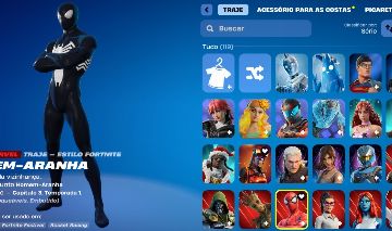 Conta Fortnite com Lara Croft /Skins marvel /Mística