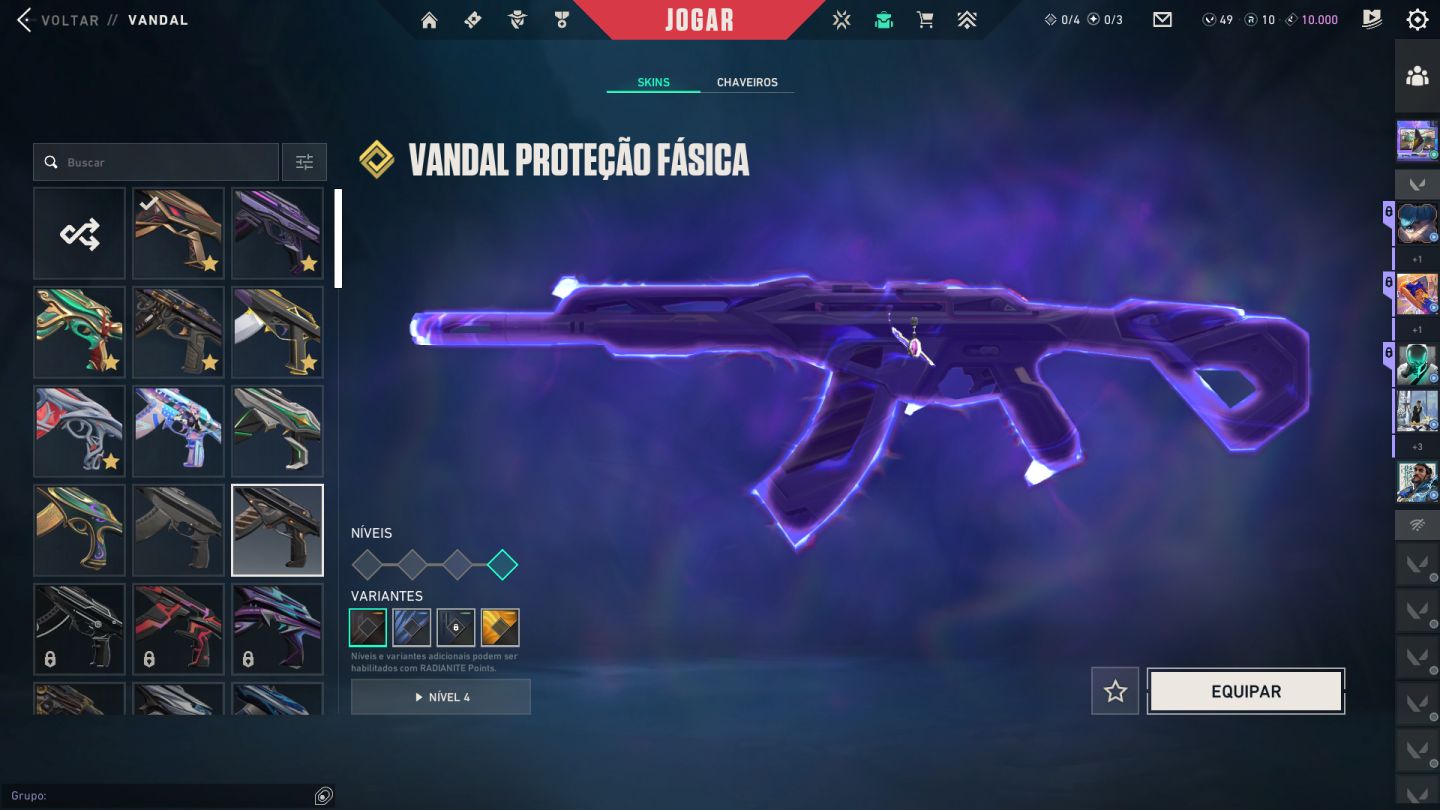 Conta de valorant com varias skins raras