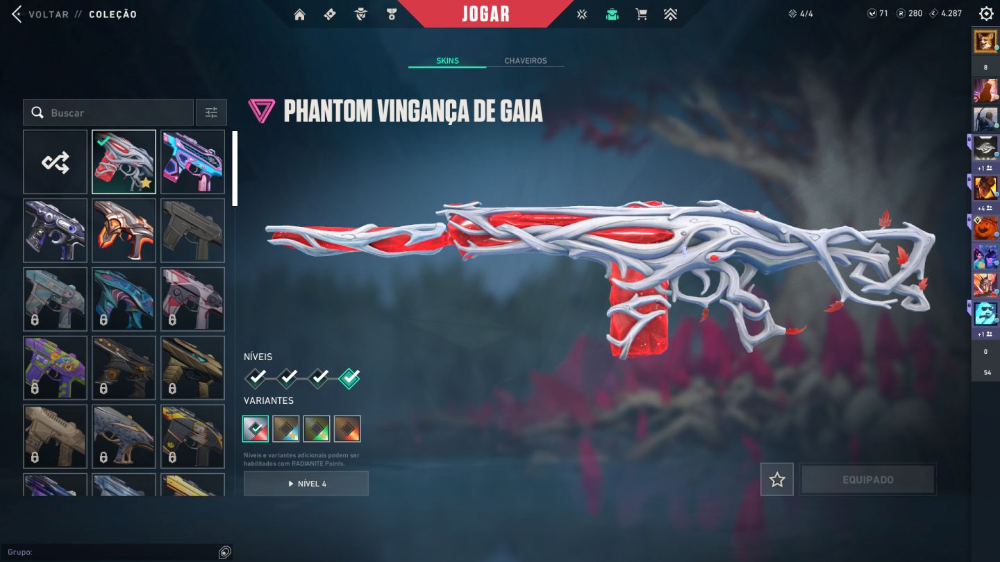 Valorant Champions 2025 Vandal e mais 5, phantom, OP, faca, passe e muito mais