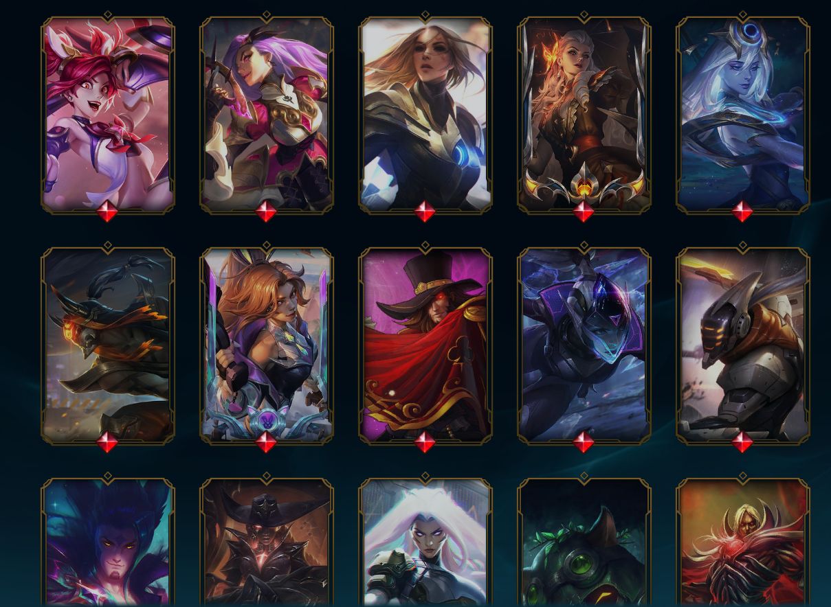CONTA DE LOL 241+ SKINS LVL 250+ (SKINS EDG LIMITADAS COM CHROMA E ASSINATURA)