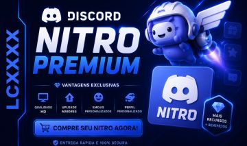 [ENTREGA AUTOMÁTICA] DISCORD NITRO 30 DIAS + BRINDE!