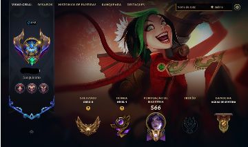 Conta LOL Ouro II | Level 545 | 163 Skins | Todos os Campeões | Full Acesso