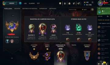 Conta LOL Mono Zed, Yasuo e Yone.
