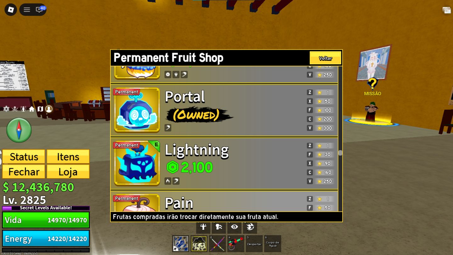 Blox Fruits MAX 2825 | Perm Portal | Kitsune | TTK CDK | Shark V4