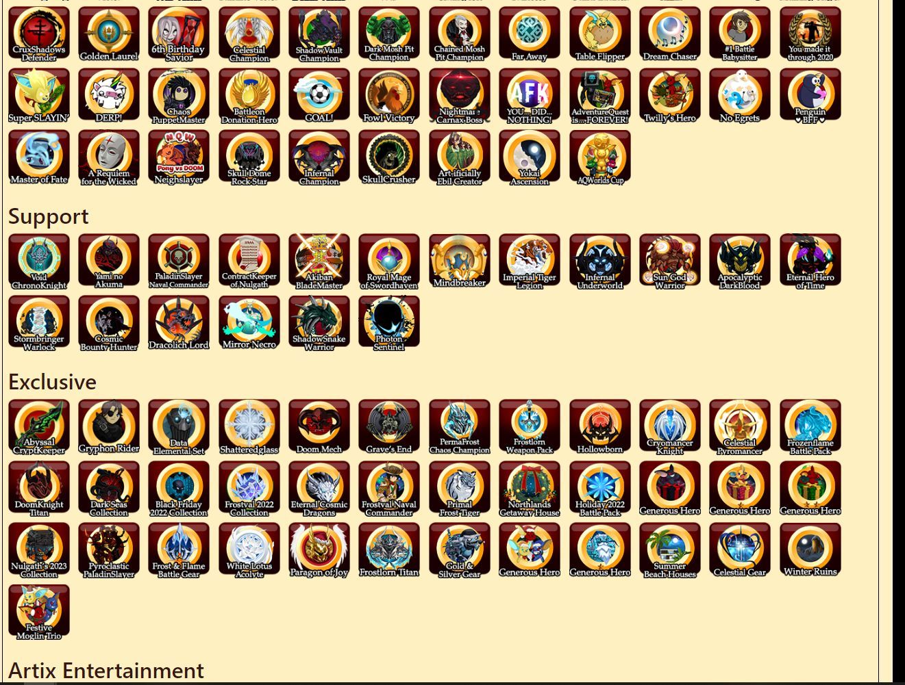 CONTA AQW COMPLETA FULL